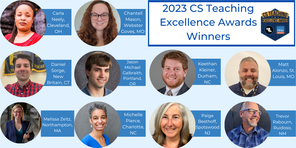 2023 CS Teaching Excellence Awards Winners